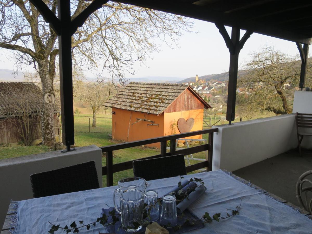 Ferienwohnung Alpaka-Ferien Wiechs am Randen Exterior foto