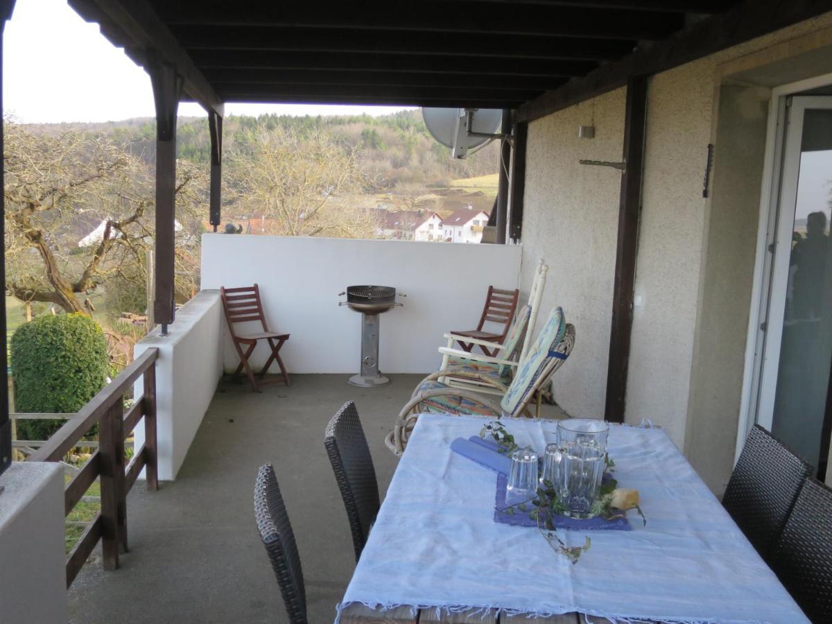 Ferienwohnung Alpaka-Ferien Wiechs am Randen Exterior foto