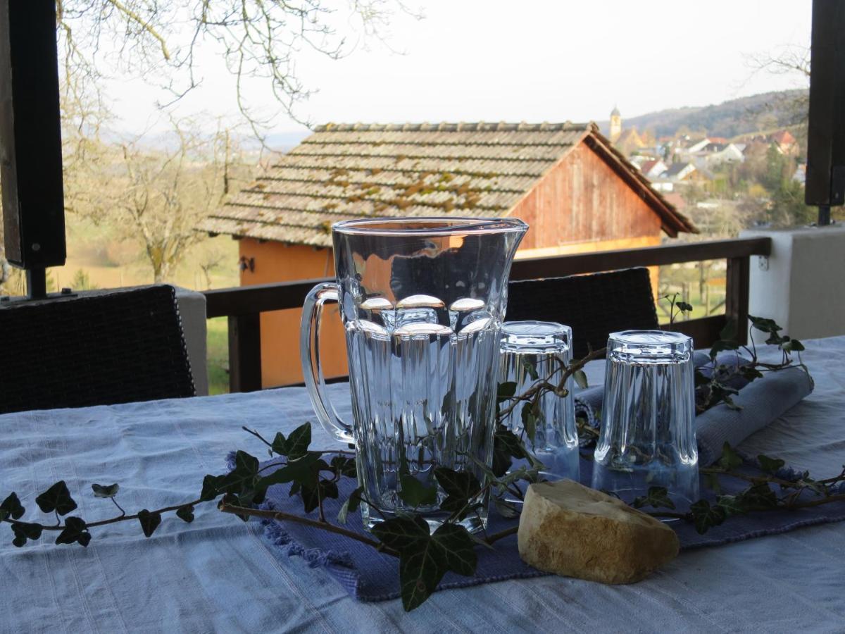 Ferienwohnung Alpaka-Ferien Wiechs am Randen Exterior foto