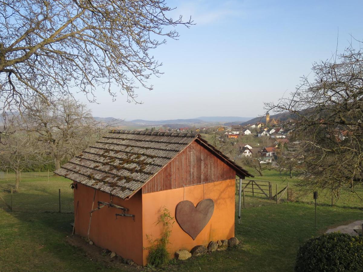 Ferienwohnung Alpaka-Ferien Wiechs am Randen Exterior foto